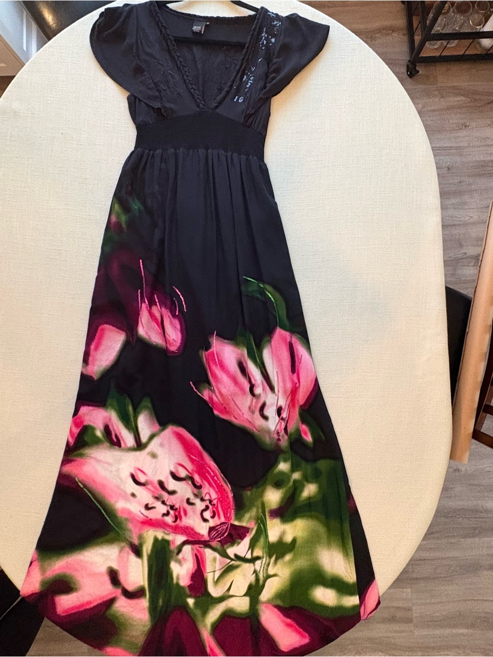 Desigual Floral Maxi Dress - Size EU 38